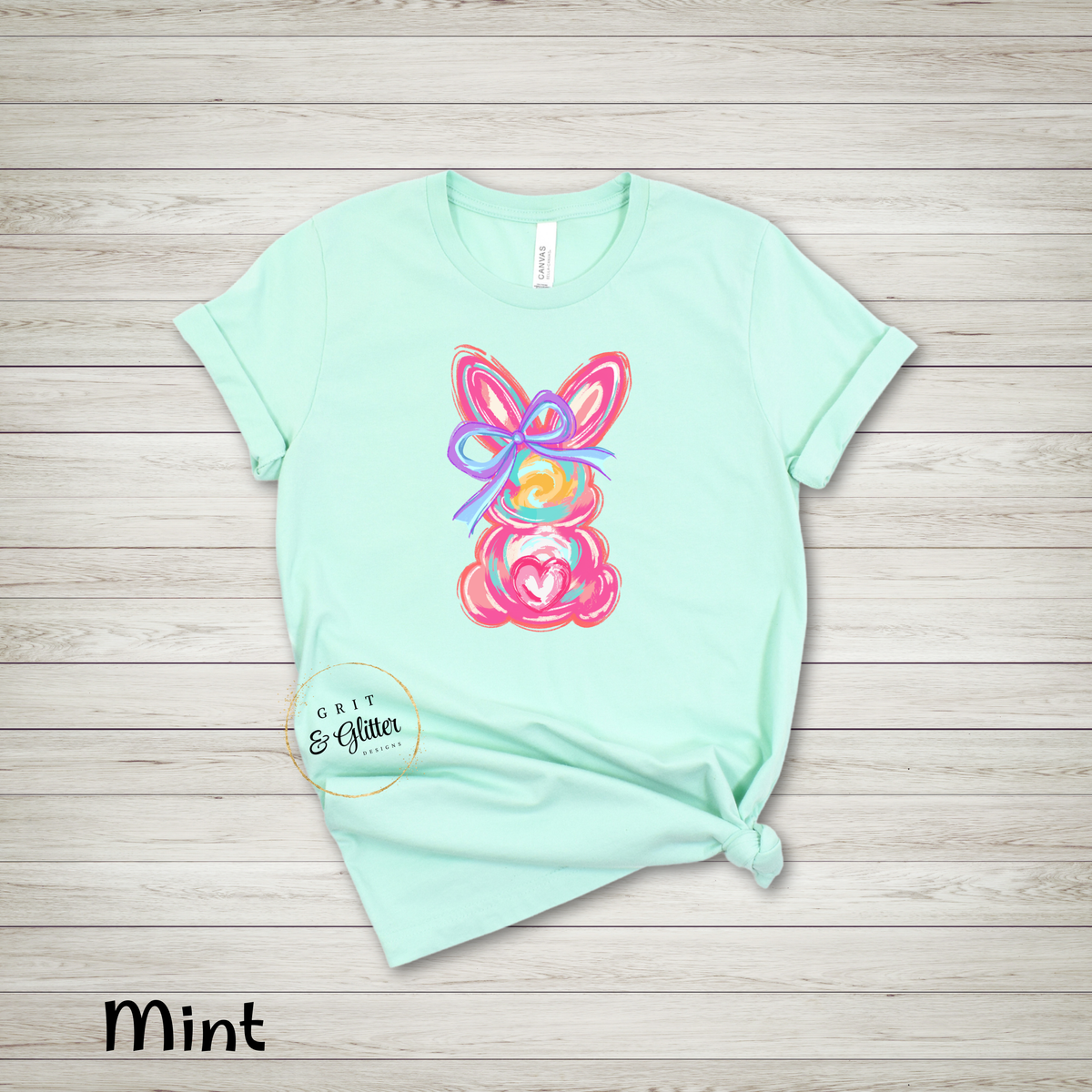 Pink Easter Bunny w/Bow