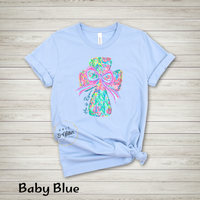 He Is Risen Turquoise Cross